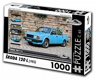 Retro auta Puzzle č. 83 - ŠKODA 120 L (1985) - 1000 dílků