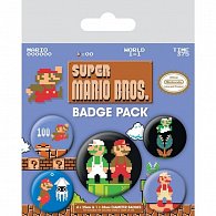 Sada odznaků Super Mario Bross