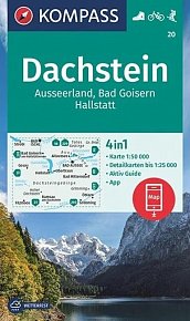 Dachstein, Ausseerland, Bad Goisern, Hallstatt 1:50 000 / turistická mapa KOMPASS 20