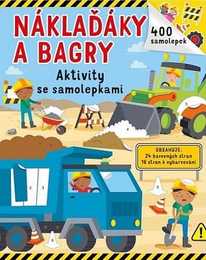 Náklaďáky a bagry - 400 samolepek