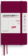Weekly Planner 2026 Pocket (A6) Port Red