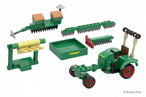 BRIXIES Plus 222.705 Fendt GT Classic Club Collection - historický traktor s příslušenstvím, 1:32, 169 k