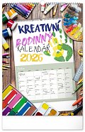 Kalendář 2026 nástěnný: Rodinný, kreativní, 33 x 46 cm