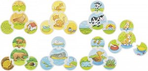 Dřevěné puzzle Zvířátka