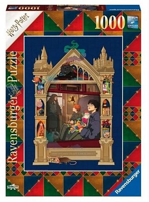 Ravensburger Puzzle Harry Potter - Cesta do Bradavic 1000 dílků