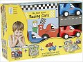 My Little Book about Racing Cars (Book, Wooden Toy & 16-piece Puzzle)