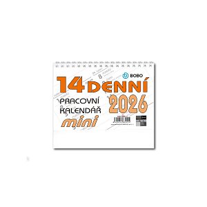 Stolní kalendář 2026 pracovní MINI 14denní