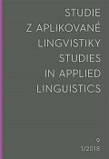 Studie z aplikované lingvistiky 1/2018