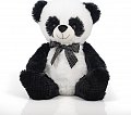 Plyšový medvídek panda s puntíkatou mašlí 38 cm