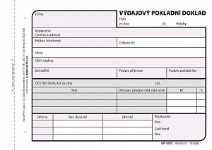 Výdajový doklad, A6, 100 listů