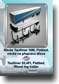 Návěs Tautliner 16M 3v1 - Stavebnice papírového modelu