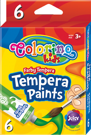 Colorino temperové barvy, tuba, 12 ml, 6 barev