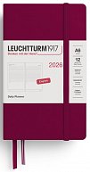 Daily Planner 2026 Pocket (A6) Port Red