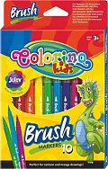 Brush fixy - dlouhý štětcový hrot 10 barev