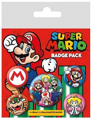 Sada odznaků - Super Mario