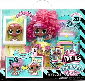 L.O.L. Surprise! Swap Tweens panenka a mini Tweens česací hlava - Cora