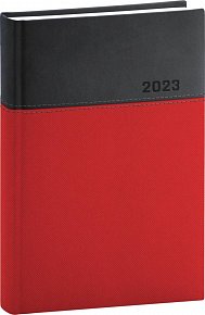 Diář 2023: Dado - červenočerný, denní, 15 × 21 cm