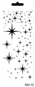 Šablona Cadence - hvězdy / 25x10 cm