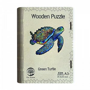 Dřevěné puzzle/Želva A3