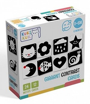 KukiKuk Giaaant Contrast Cards For Babies