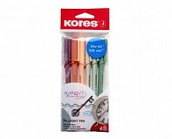 Kores K0 Pen Vintage Style - sada 6 retro barev se zlatým potiskem