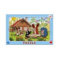 Puzzle deskové Krtek na návštěvě 15 dílků
