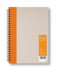 Zápisník B6 čistý, oranžový, 50 listů