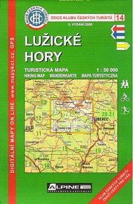 KČT 14 Lužické hory 1:50.000 / turistická mapa, 1.  vydání