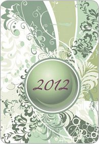 Diář 2012 kapesní spirálový - Green