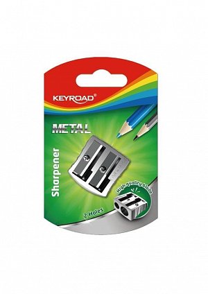 Keyroad Ořezávátko Metal duo - stříbrné