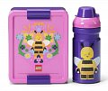 LEGO Bee svačinový set (láhev a box) - fialová