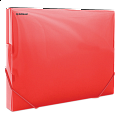 DONAU box na spisy s gumičkou, A4/30 mm, PP, červený
