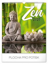 Kalendář nástěnný 2020 - Zen, 30 × 34 cm