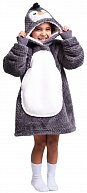 Cozy Noxxiez mikinová deka pro děti 3-6 let - Tučňák