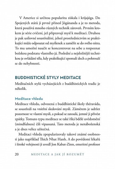 Náhled MEDITACE a jak jí rozumět - Úvod do bdělosti