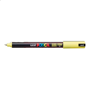 Posca akrylový popisovač PC-1MR, 0,7 mm, pastelově žlutá (ultra tenký hrot)