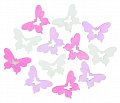 Dřevění motýli 4cm - růžovofialový mix 12ks, 1.  vydání