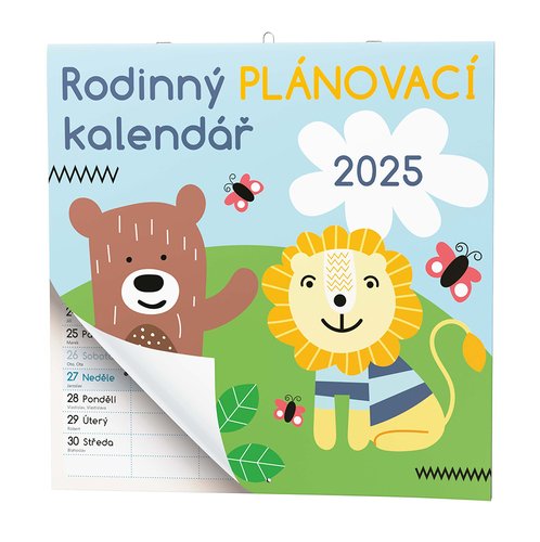 Rodinný plánovací kalendář 2025 - nástěnný kalendář