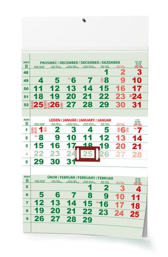 Levně Tříměsíční kalendář 2024- nástěnný kalendář