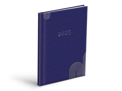 Levně Týdenní diář 2025 PU blue