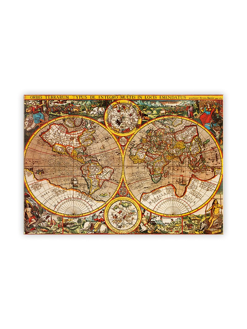 Levně Obraz dřevěný: Antique Maps, 485x340