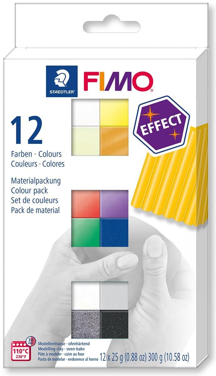 Levně FIMO sada 12 barev x 25 g - Efekt