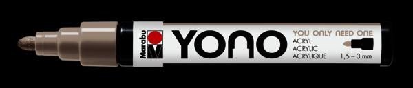 Marabu YONO akrylový popisovač 1,5-3 mm - pastelově šedý