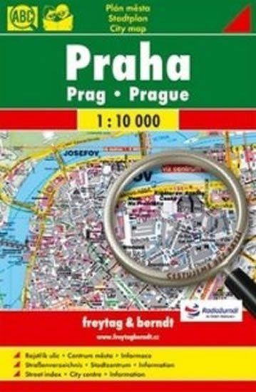 Levně Praha mapa 1:10 000 (zvětšené písmo)