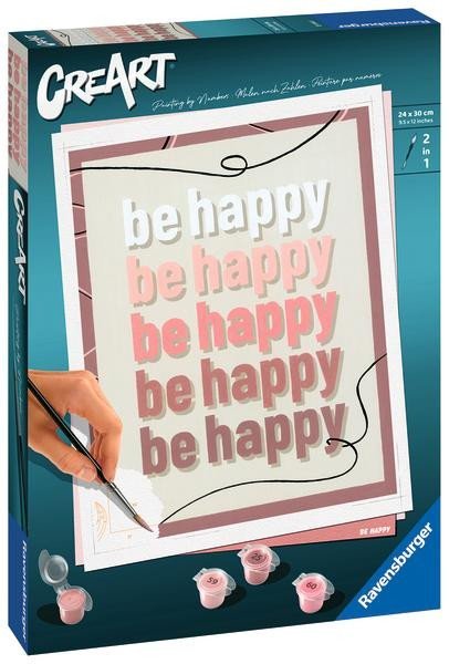 Levně CreArt Buď šťastný: Be happy
