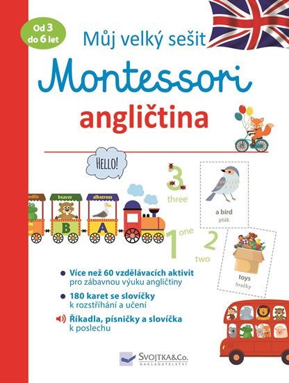 Můj velký sešit Montessori - Angličtina 3 až 6 let - Lydie Barusseau