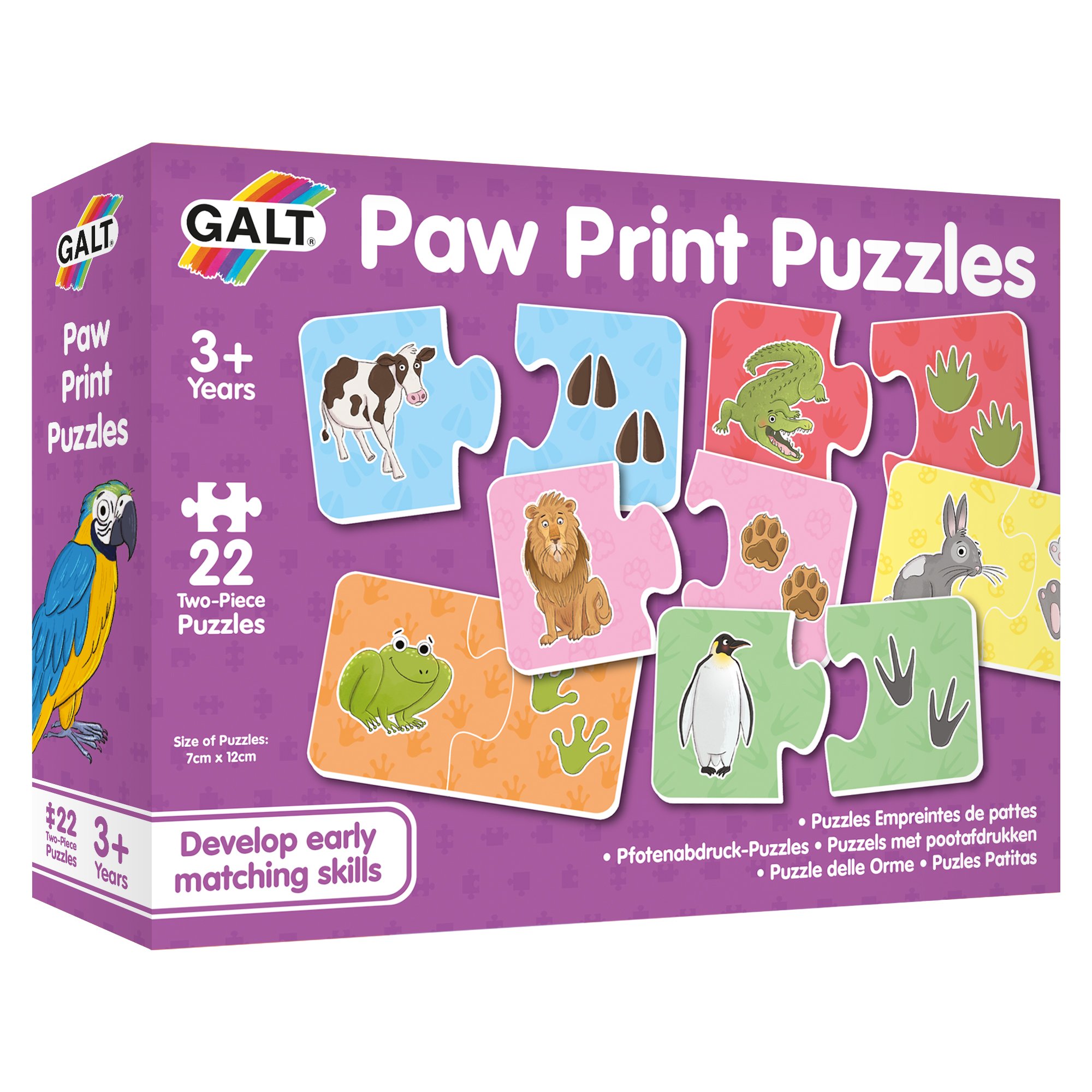 Levně Galt Puzzle - Zvířátka a jejich stopy