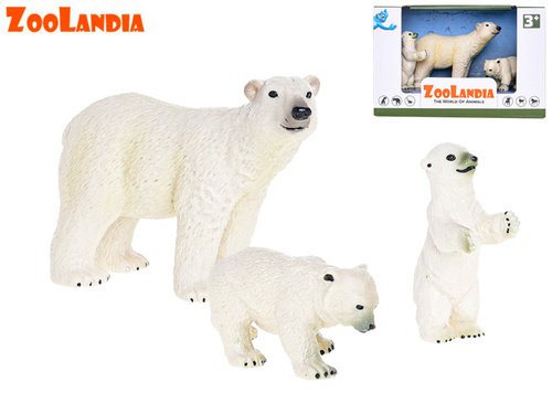 Levně Zoolandia Lední medvěd s mláďaty