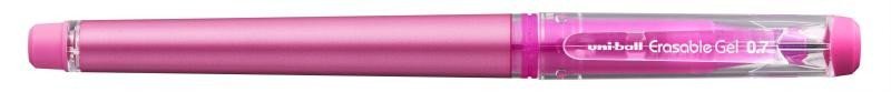 Levně UNI Gumovací pero s víčkem - růžové