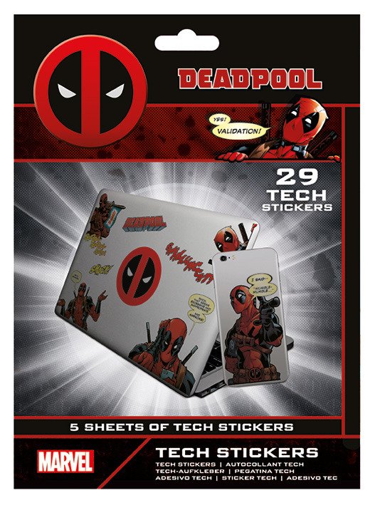 Samolepky Deadpool sada 29 ks - EPEE